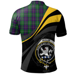 Clan Inglis Tartan Polo Shirt - Royal Coat Of Arms Style XI98 Inglis Tartan Tartan Polo