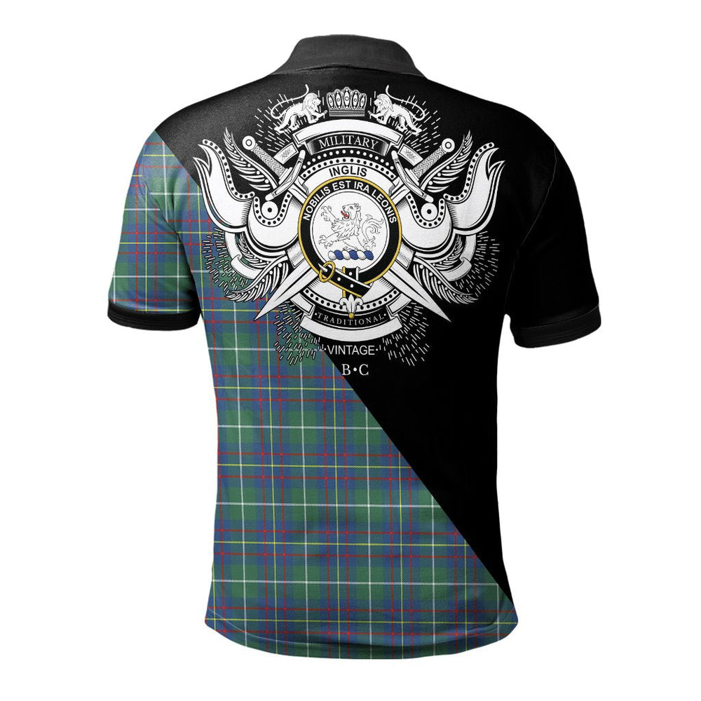 Clan Inglis Ancient Clan - Military Polo Shirt BQ12 Inglis Ancient Tartan Tartan Polo