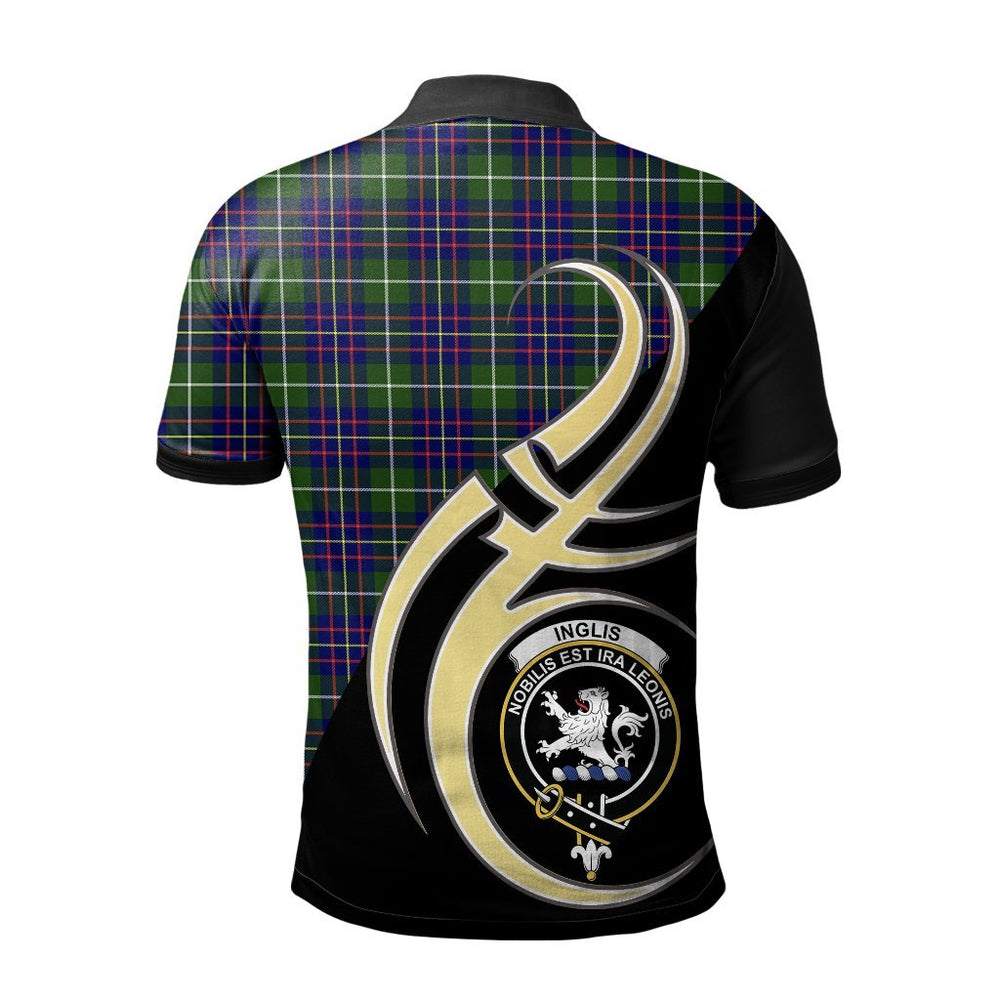 Clan Inglis Modern Tartan Polo Shirt - Believe In Me Style ZI59 Inglis Modern Tartan Tartan Polo