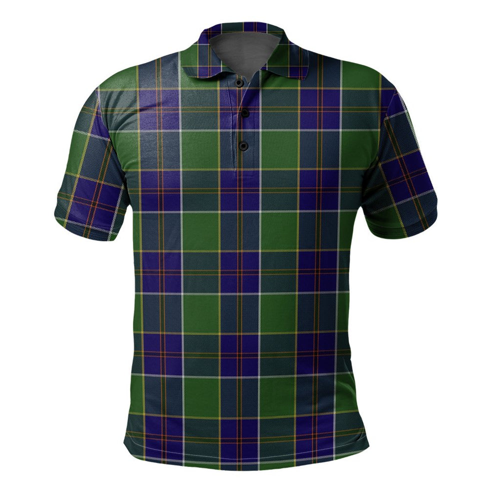 Clan Inkster Tartan Polo Shirt VY78 Inkster Tartan Tartan Polo