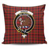 Clan Innes Modern Tartan Crest Pillow Cover JR63 Clan Innes Tartan Today
