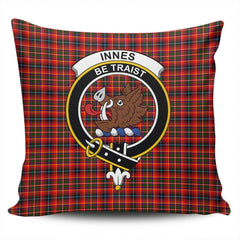 Clan Innes Modern Tartan Crest Pillow Cover JR63 Clan Innes Tartan Today
