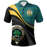 Clan Irvine Ancient Tartan Polo Shirt - Royal Coat Of Arms Style ZQ59 Irvine Ancient Tartan Tartan Polo