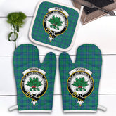 Clan Irvine Ancient Tartan Crest Oven Mitt And Pot Holder (2 Oven Mitts + 1 Pot Holder) OB79 Clan Irvine Tartan Today