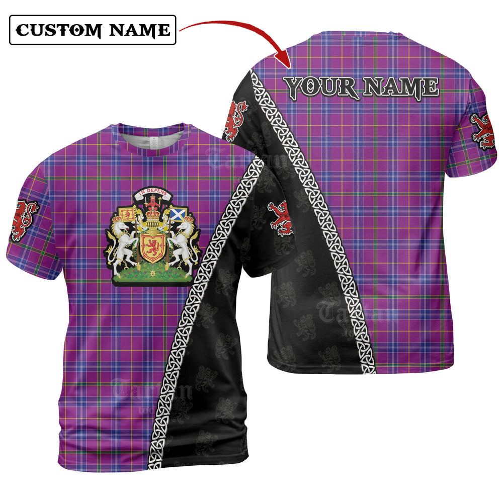 Jackson Tartan Shirt with Scotland Coat of Arms & Custom Name DN73