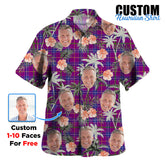 Clan Jackson Tartan Custom Face Hawaiian Shirt – Unisex Gift for Family Members, Summer Party JV11 Jackson Tartan Tartan Hawaii Shirt