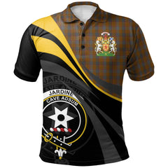 Clan Jardine 01 Tartan Polo Shirt - Royal Coat Of Arms Style WC80 Jardine 01 Tartan Tartan Polo