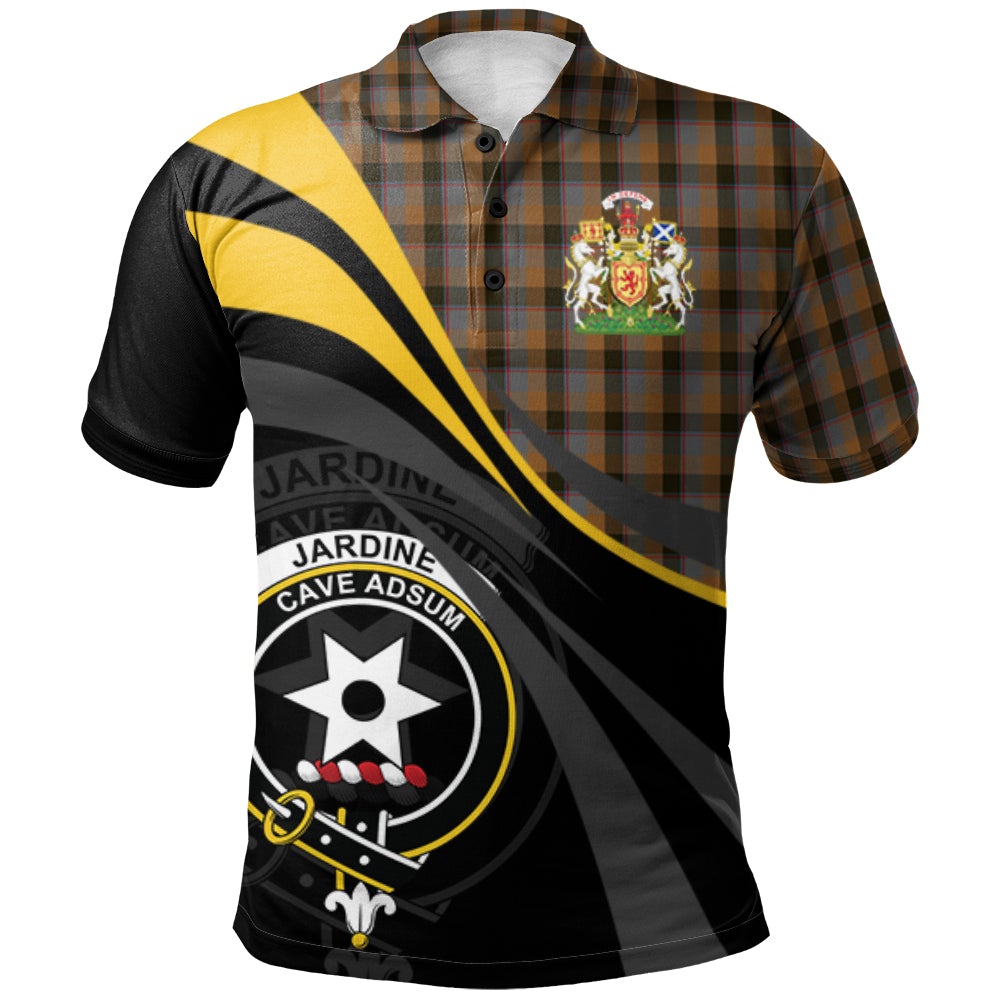 Clan Jardine 02 Tartan Polo Shirt - Royal Coat Of Arms Style HY19 Jardine 02 Tartan Tartan Polo