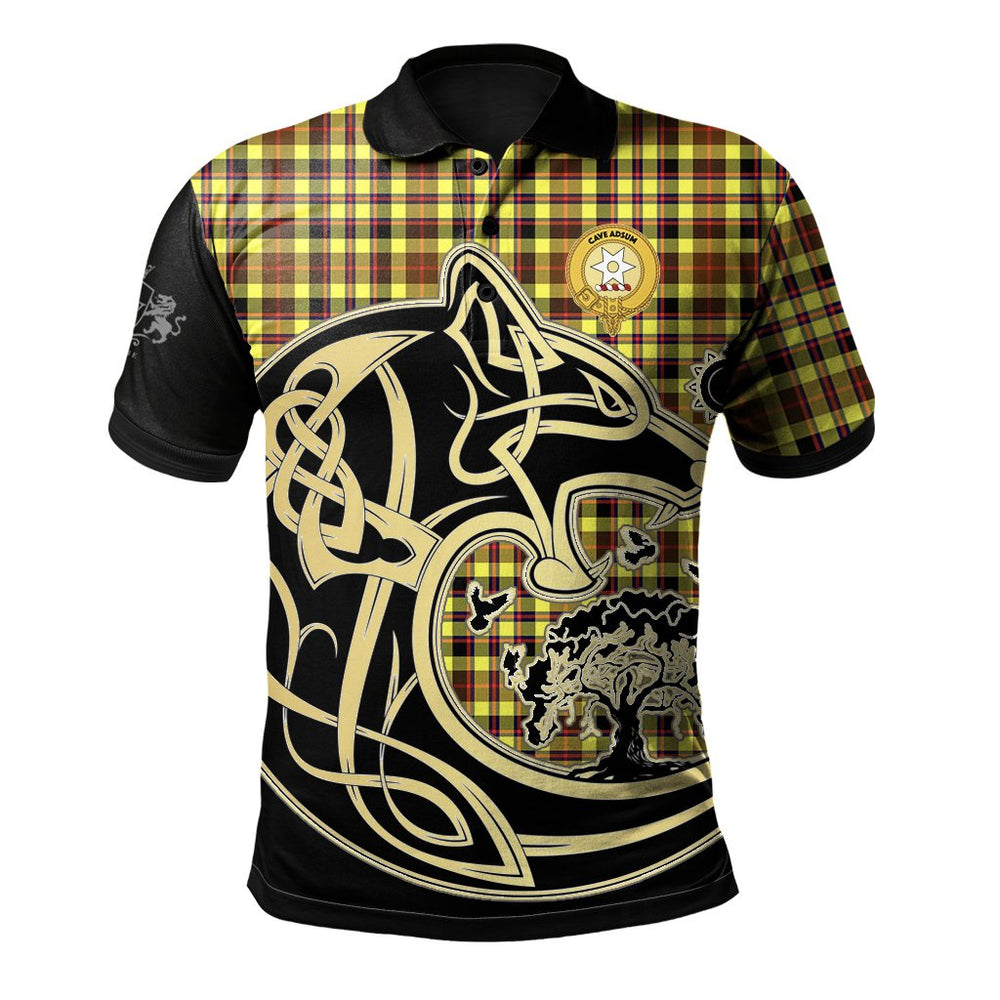 Clan Jardine Tartan Polo Shirt Viking Wolf RP96 Jardine Tartan Tartan Polo