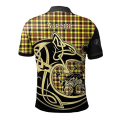 Clan Jardine Tartan Polo Shirt Viking Wolf RP96 Jardine Tartan Tartan Polo