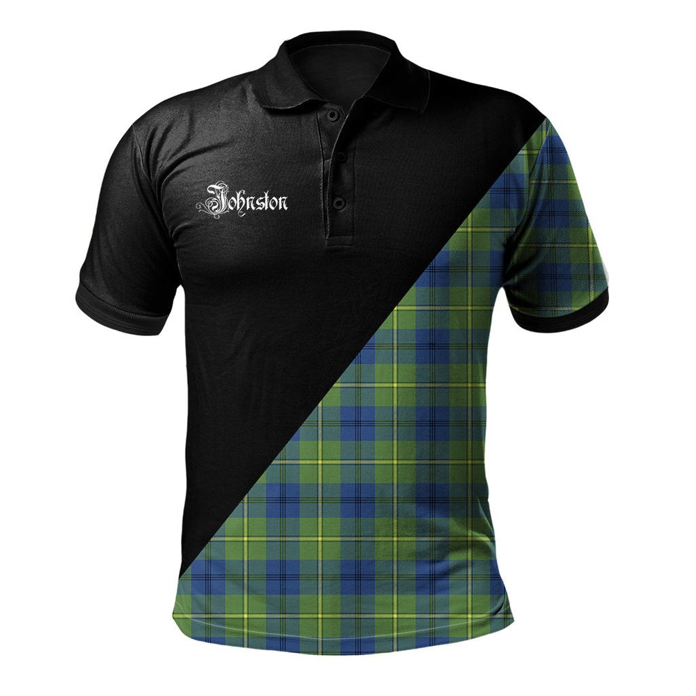 Clan Johnston Ancient Clan - Military Polo Shirt QW38 Johnston Ancient Tartan Tartan Polo