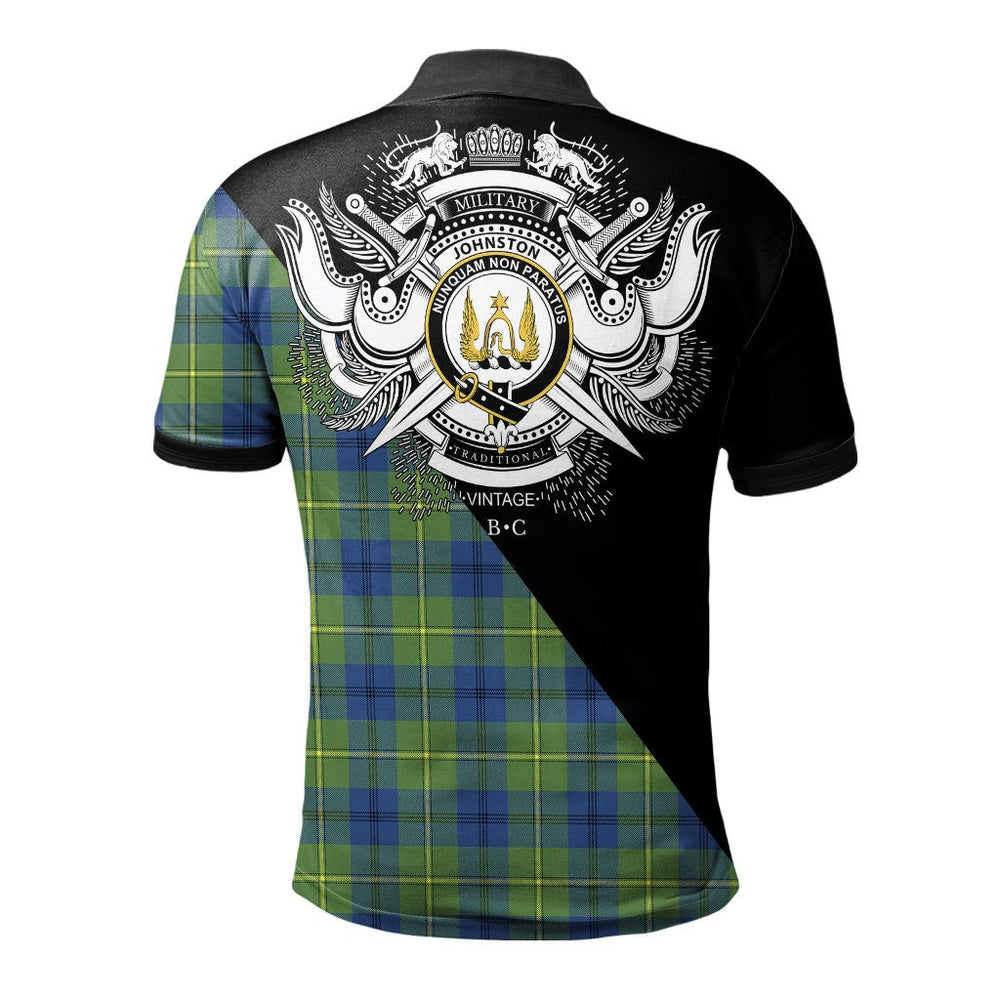 Clan Johnston Ancient Clan - Military Polo Shirt QW38 Johnston Ancient Tartan Tartan Polo