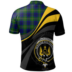 Clan Johnston Modern Tartan Polo Shirt - Royal Coat Of Arms Style CO50 Johnston Modern Tartan Tartan Polo