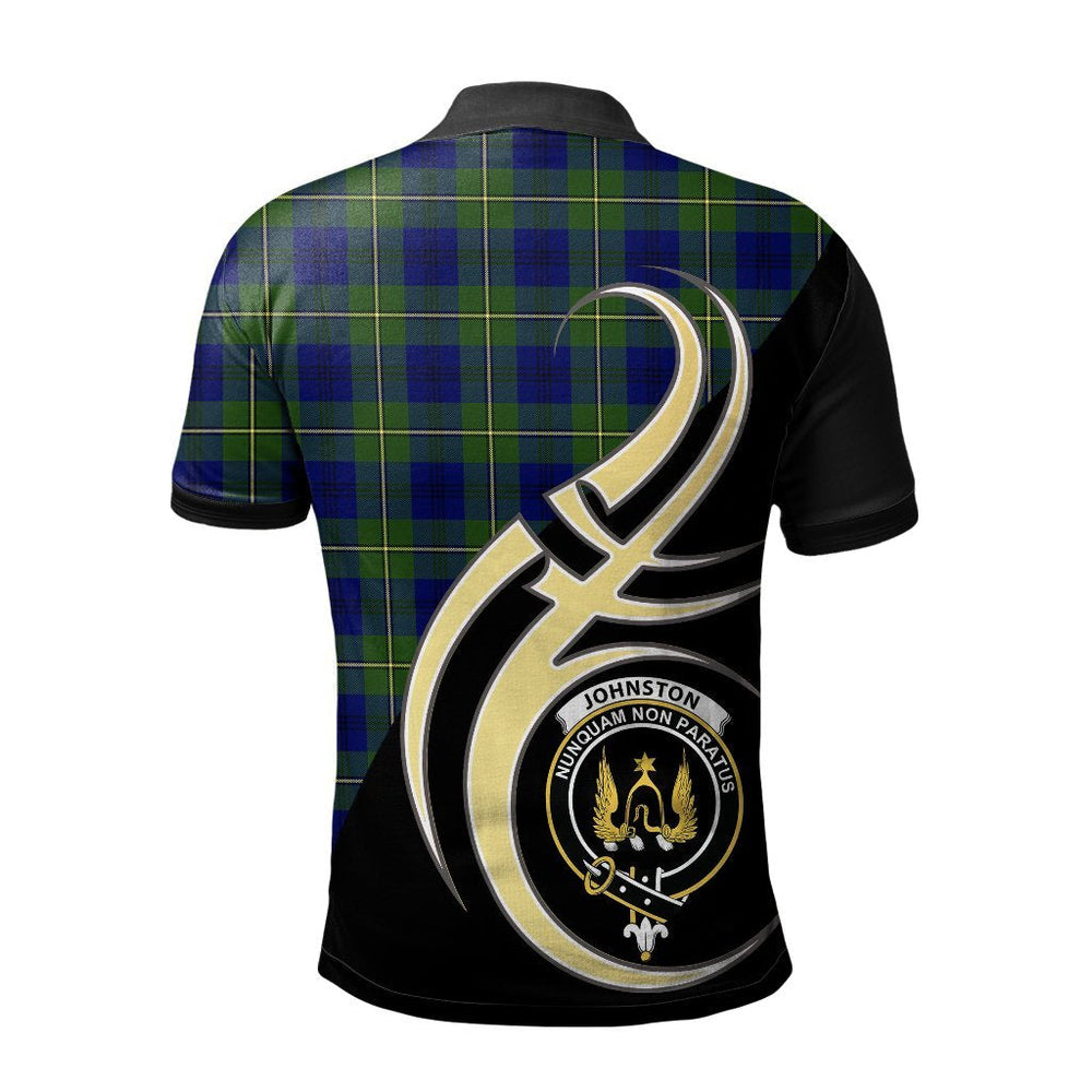 Clan Johnston Modern Tartan Polo Shirt - Believe In Me Style QR44 Johnston Modern Tartan Tartan Polo