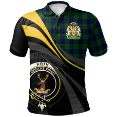 Clan Keith Modern Tartan Polo Shirt - Royal Coat Of Arms Style DJ78 Keith Modern Tartan Tartan Polo
