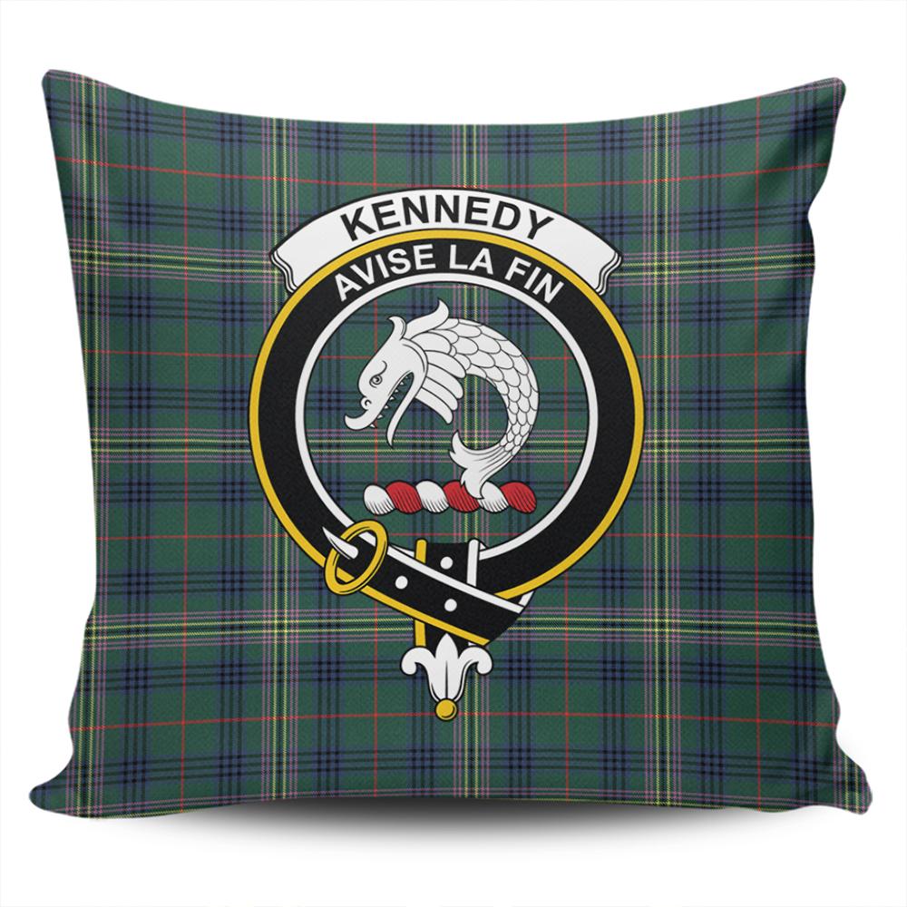 Clan Kennedy Modern Tartan Crest Pillow Cover ZH14 Clan Kennedy Tartan Today