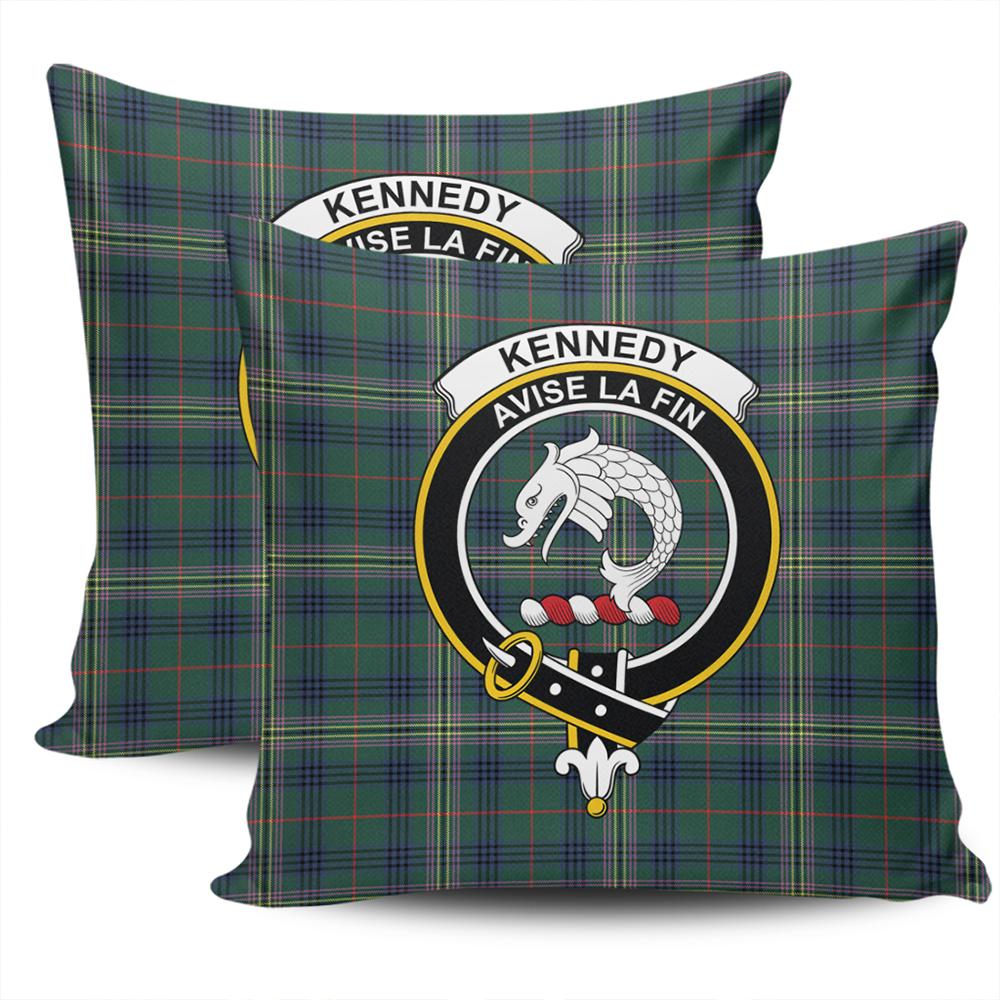 Clan Kennedy Modern Tartan Crest Pillow Cover ZH14 Clan Kennedy Tartan Today