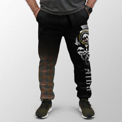 Clan Kennedy Weathered Tartan Crest Jogger Sweatpants Alba Celtic Style OF66 Clan Kennedy Tartan Today