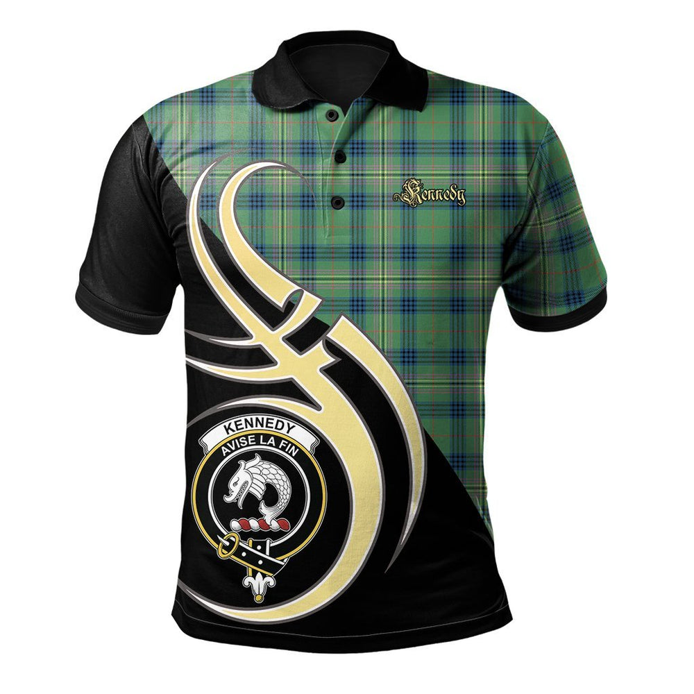 Clan Kennedy Ancient Tartan Polo Shirt - Believe In Me Style LL38 Kennedy Ancient Tartan Tartan Polo