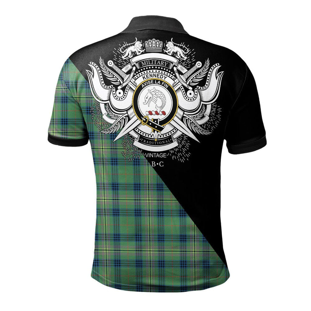 Clan Kennedy Ancient Clan - Military Polo Shirt RC78 Kennedy Ancient Tartan Tartan Polo