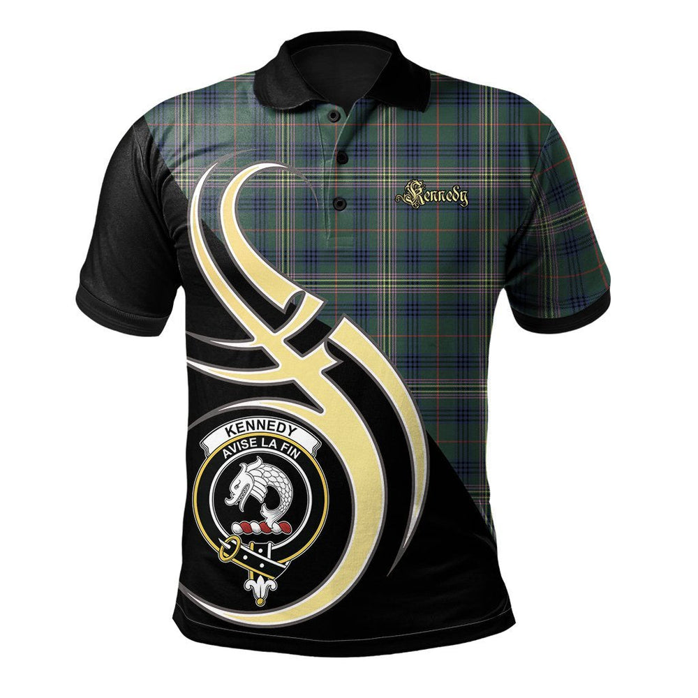 Clan Kennedy Modern Tartan Polo Shirt - Believe In Me Style YL34 Kennedy Modern Tartan Tartan Polo