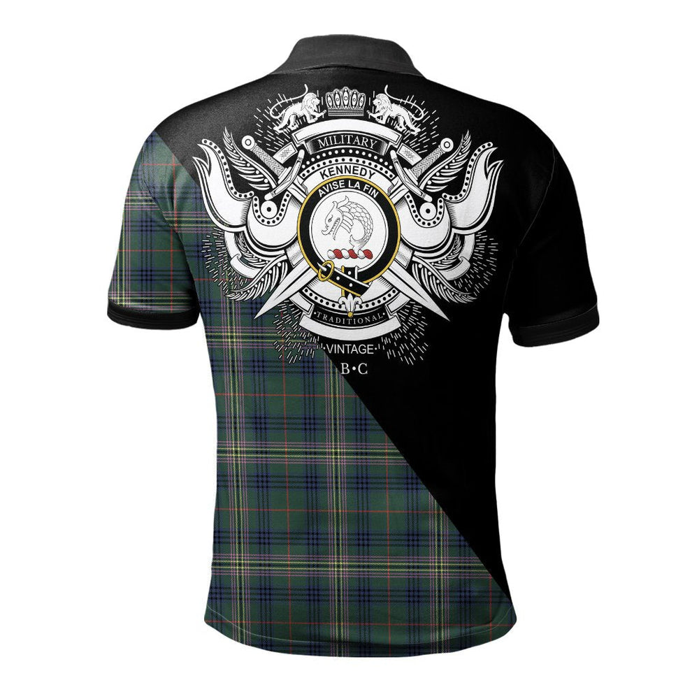 Clan Kennedy Modern Clan - Military Polo Shirt PR37 Kennedy Modern Tartan Tartan Polo