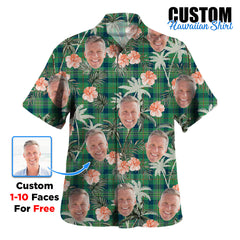 Clan Kennedy Ancient Tartan Custom Face Hawaiian Shirt – Unisex Gift for Family Members, Summer Party GS68 Kennedy Ancient Tartan Tartan Hawaii Shirt