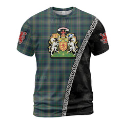 Personalized Clan Kennedy Modern Tartan Shirt with Scotland Coat of Arms & Custom Name LL92