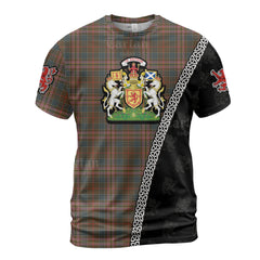 Personalized Clan Kennedy Weathered Tartan Shirt with Scotland Coat of Arms & Custom Name XM18