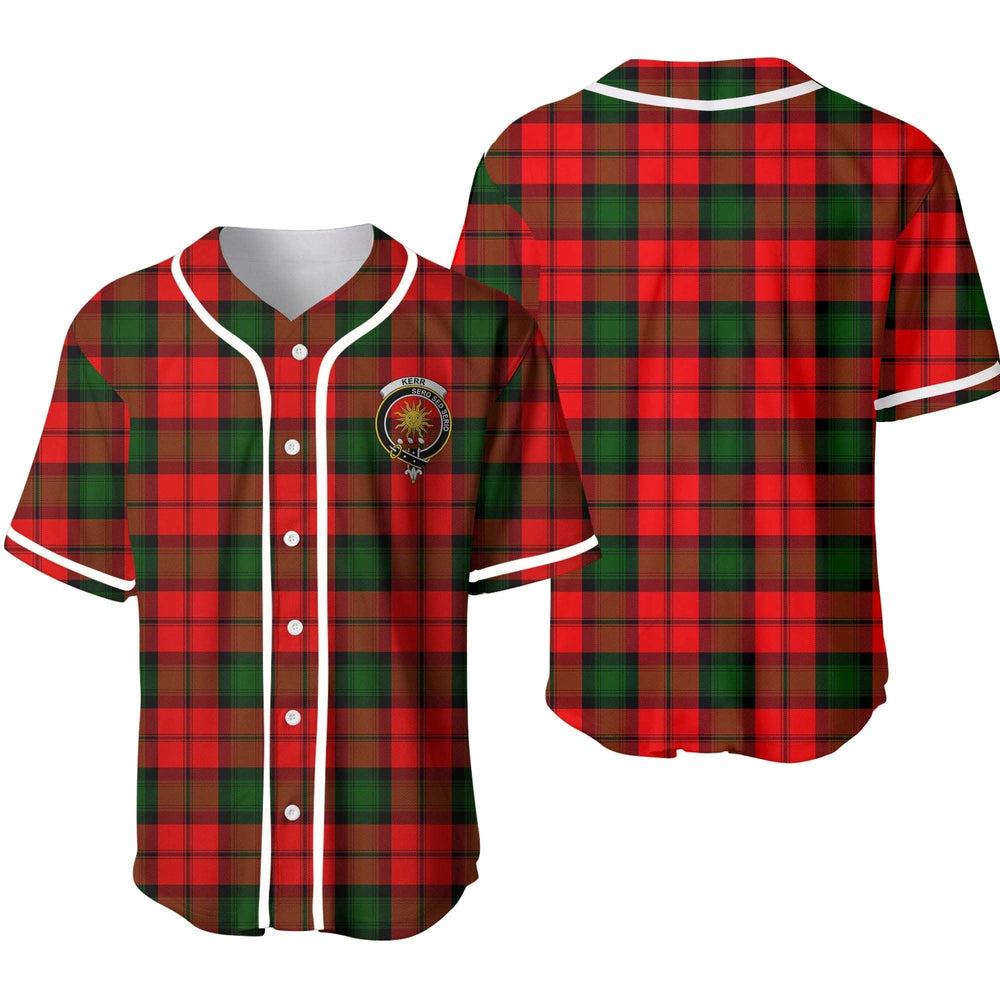 Clan Kerr Tartan Unisex Baseball Jersey UT60HS39 Clan Kerr Tartan Today