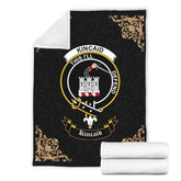 Clan Kincaid Crest Tartan Premium Blanket Black YK80 Clan Kincaid Tartan Today