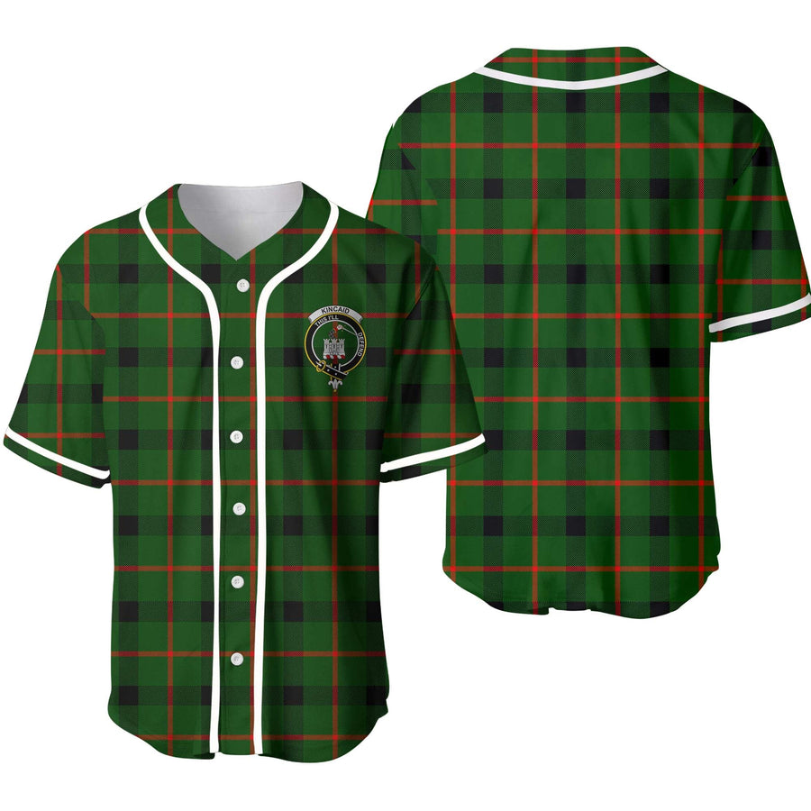 Clan Kincaid Tartan Unisex Baseball Jersey