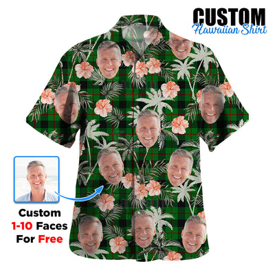 Clan Kincaid Tartan Custom Face Hawaiian Shirt – Unisex Gift for Family Members, Summer Party OW16