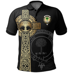 Clan Kinninmont Clan Unisex Polo Shirt - Celtic Tree Of Life QP15 Kinninmont Tartan Tartan Polo
