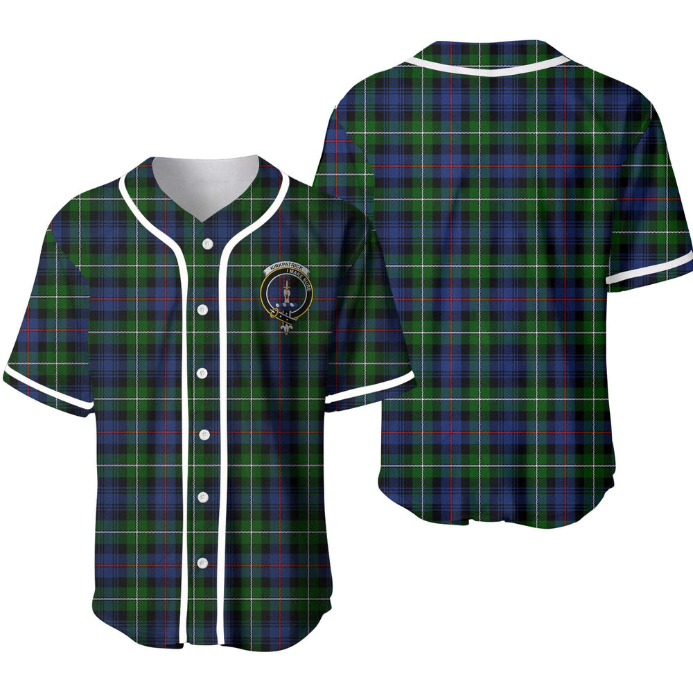 Clan Kirkpatrick Tartan Unisex Baseball Jersey ET17UZ38 Clan Kirk Tartan Today