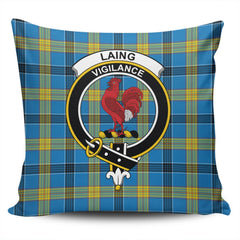 Clan Laing Tartan Crest Pillow Cover LP63 Clan Laing Tartan Today