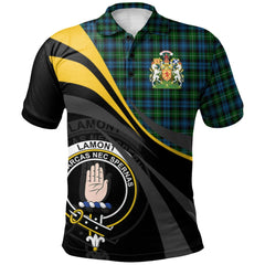 Clan Lamont Tartan Polo Shirt - Royal Coat Of Arms Style AO57 Lamont Tartan Tartan Polo