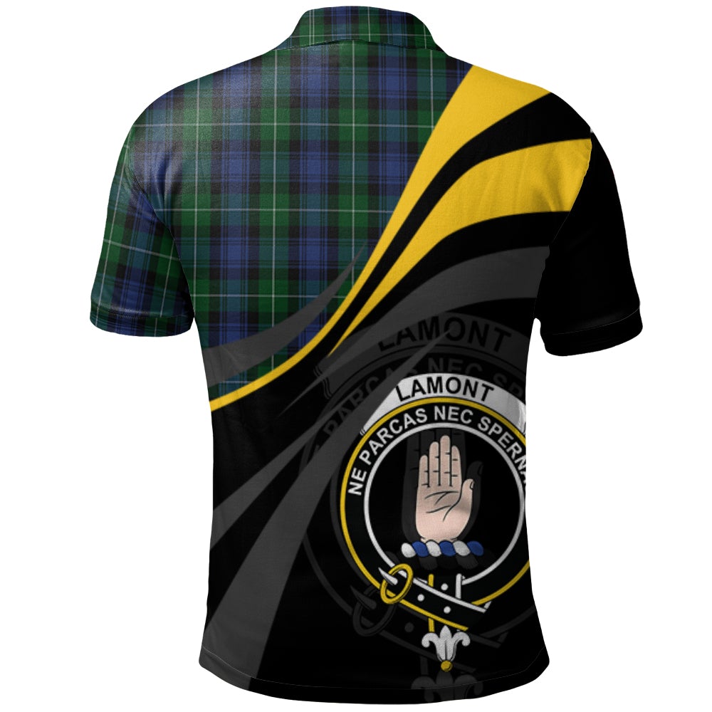 Clan Lamont 2 Tartan Polo Shirt - Royal Coat Of Arms Style JK75 Lamont 2 Tartan Tartan Polo