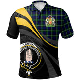 Clan Lamont Modern Tartan Polo Shirt - Royal Coat Of Arms Style JO25 Lamont Modern Tartan Tartan Polo