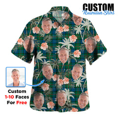 Clan Lauder Tartan Custom Face Hawaiian Shirt – Unisex Gift for Family Members, Summer Party KQ20 Lauder Tartan Tartan Hawaii Shirt