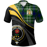 Clan Learmonth Tartan Polo Shirt - Royal Coat Of Arms Style NA37 Learmonth Tartan Tartan Polo