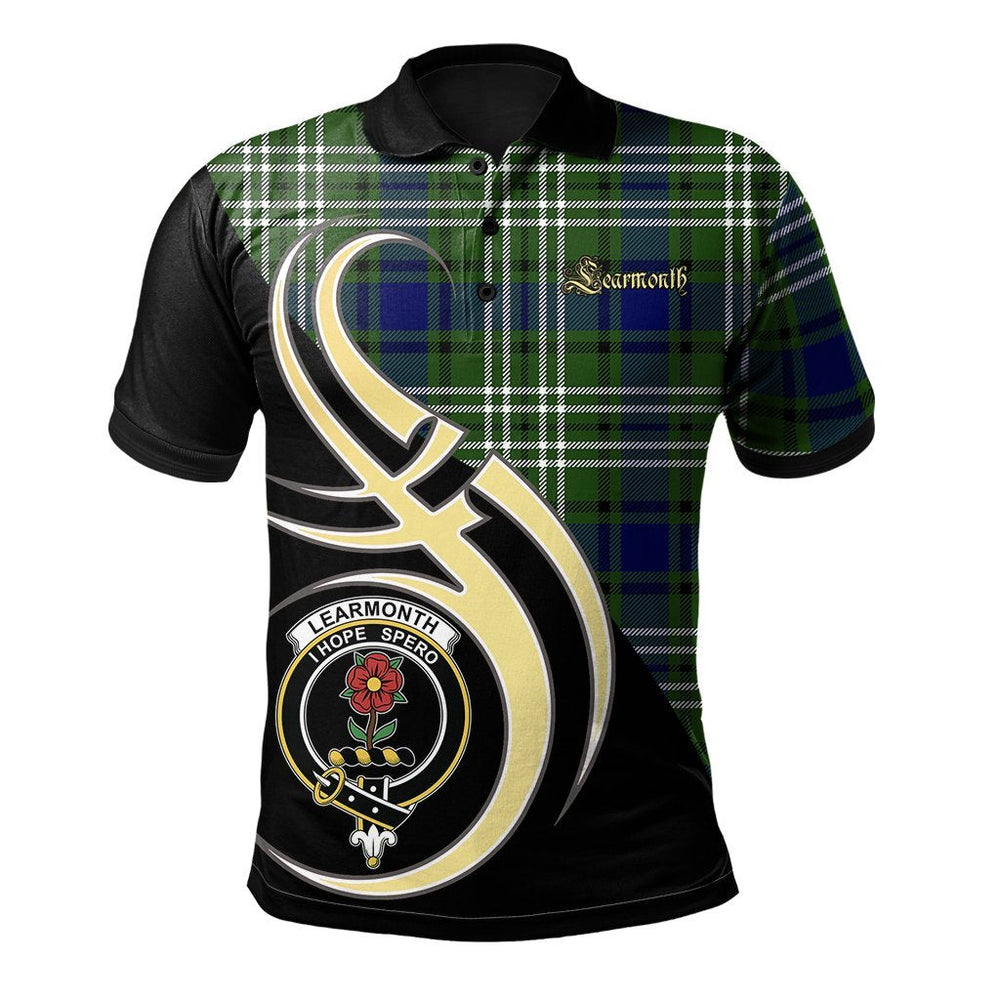 Clan Learmonth Tartan Polo Shirt - Believe In Me Style PX86 Learmonth Tartan Tartan Polo