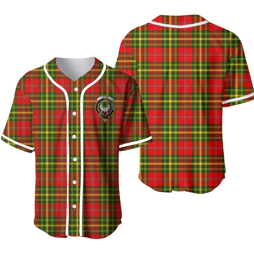 Clan Leask Tartan Unisex Baseball Jersey FM45KV40 Clan Leask Tartan Today