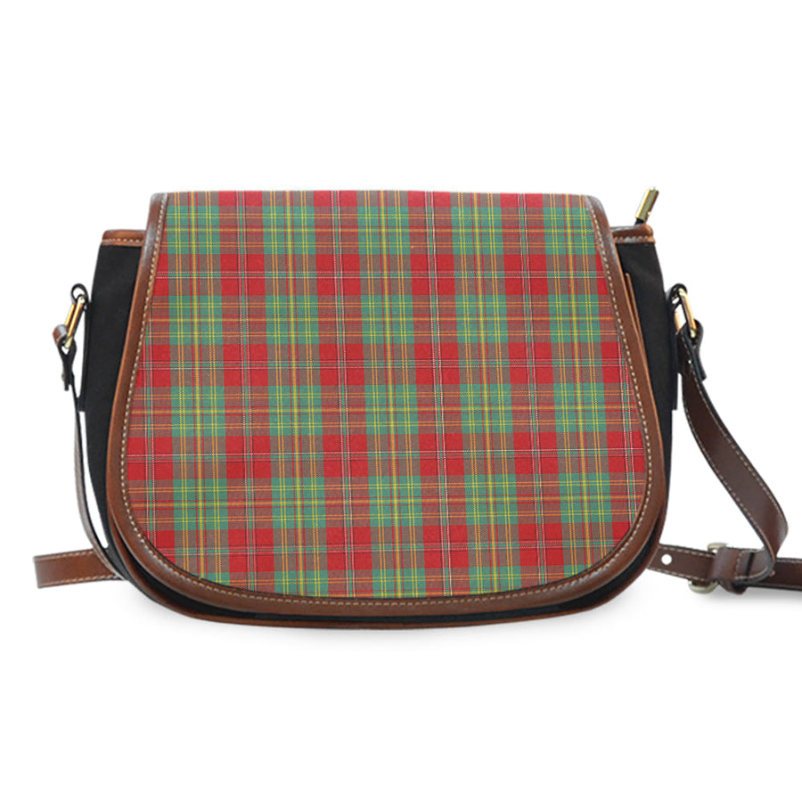 Clan Leask Tartan Saddle Handbags