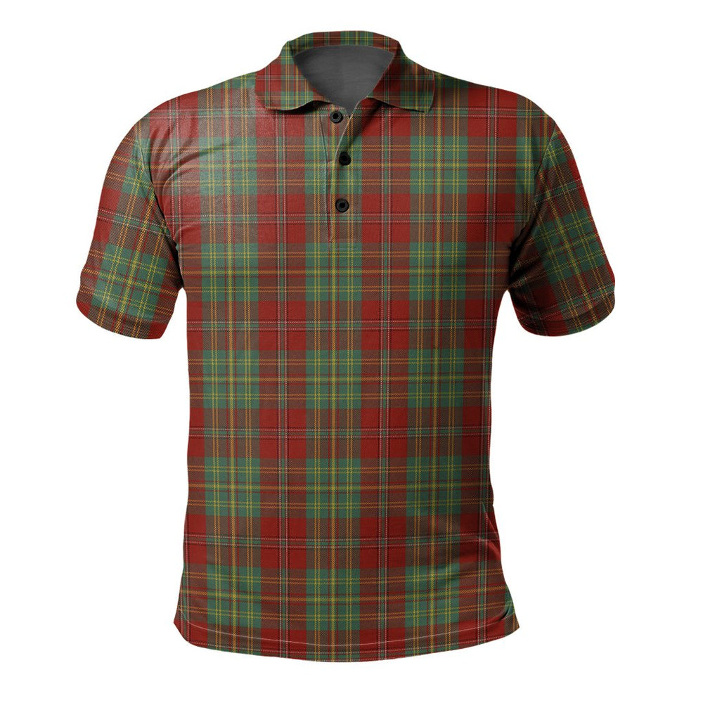 Clan Leask Tartan Polo Shirt NV89 Leask Tartan Tartan Polo