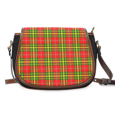 Clan Leask Modern Tartan Saddle Handbags