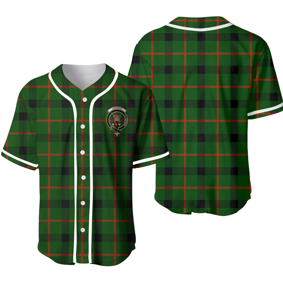 Clan Lennox (Lennox Kincaid) Tartan Unisex Baseball Jersey