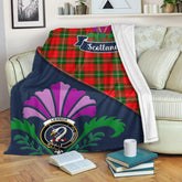 Clan Lennox Tartan Crest Premium Blanket Thistle Style YP45 Clan Lennox Tartan Today