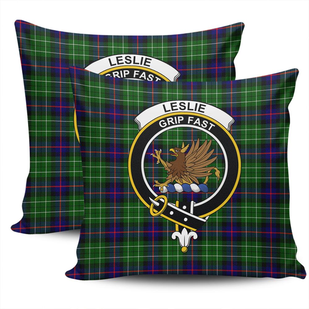 Clan Leslie Hunting Ancient Tartan Crest Pillow Cover CC43 Clan Leslie Tartan Today