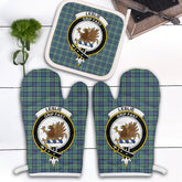 Clan Leslie Hunting Ancient Tartan Crest Oven Mitt And Pot Holder (2 Oven Mitts + 1 Pot Holder) OF74 Clan Leslie Tartan Today